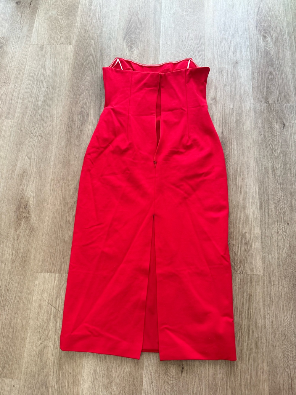 elliatt yasmine red strapless 3d flower detail strapless maxi dresss size XL NEW - Picture 7 of 12